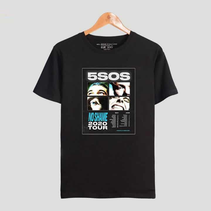 5sos no shame tour t-shirt