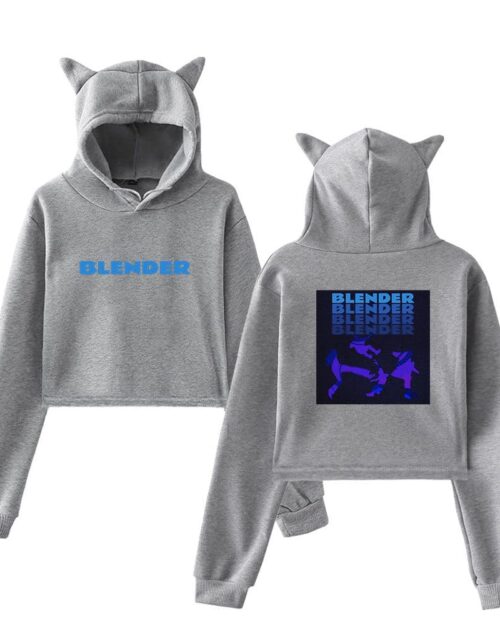 5SOS Blender Cropped Hoodie #2