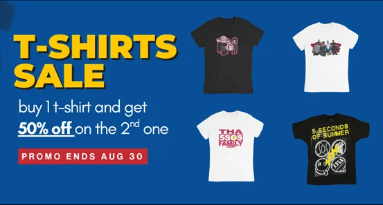 5sos t-shirts promo