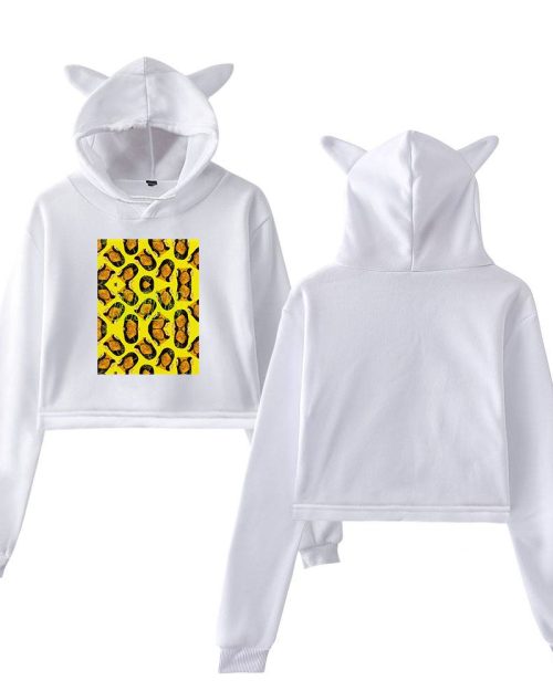 Rihanna Cropped Hoodie #1